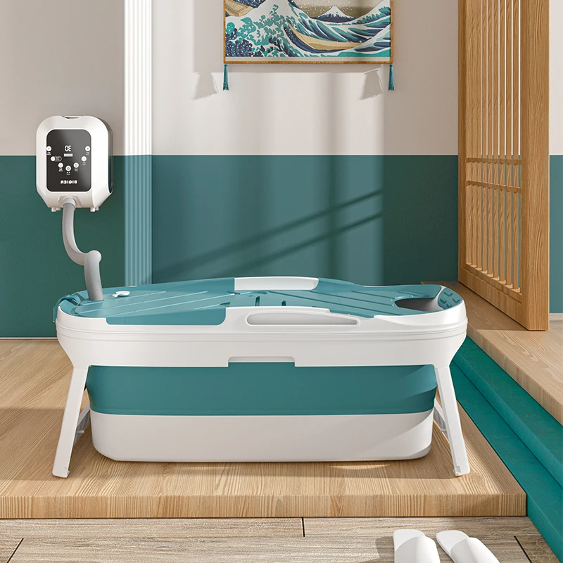 

Folding Bathtub Thick Freestanding Senior Retractable Automatic Comfortable Banheira Adulta Portable CC50YP