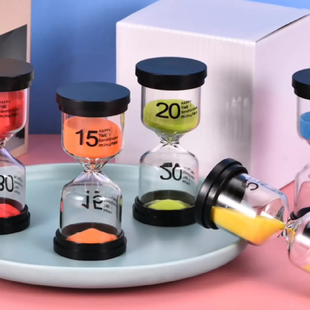 

Песочные часы для детей и учебных классов-большой пластиковый песочный часовой стакан, часовой набор из стекла 1 3 5 10 15 30 минут