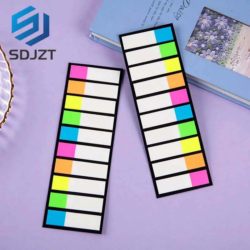 

200Page Fluorescence Label Memo Pad Cute Morandi Color Index Mark Sticker Sticky Notes Bookmark Stationery School Office Supply