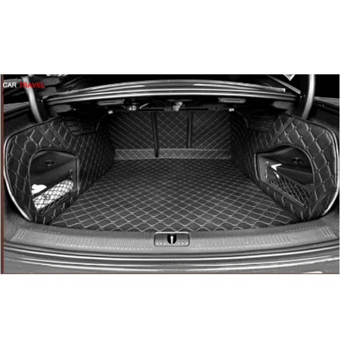 

Good quality! Full set car trunk mats for Audi A5 Sportback 2017 durable cargo liner mat boot carpets for A5 2018