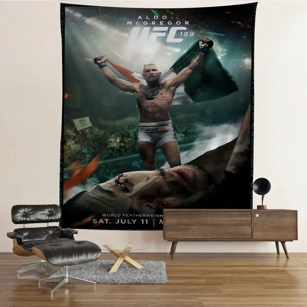 Большой Богемный Настенный Гобелен С Дизайном C-CONOR MCGREGOR В Стиле Хиппи Мандали