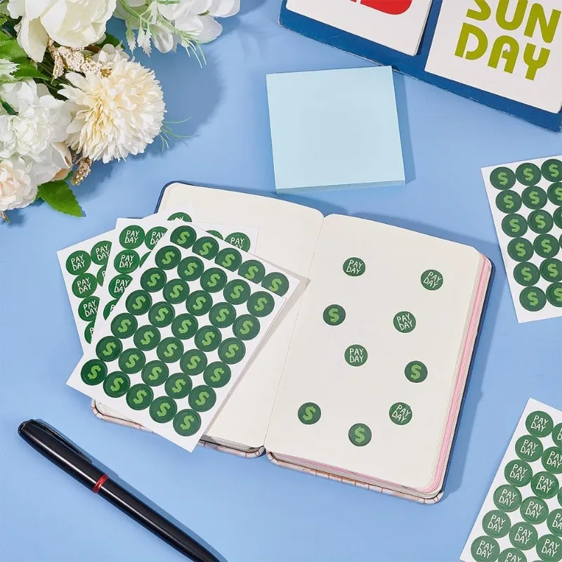 50 листов наклейки-планировщики в виде доллара 12 5 мм