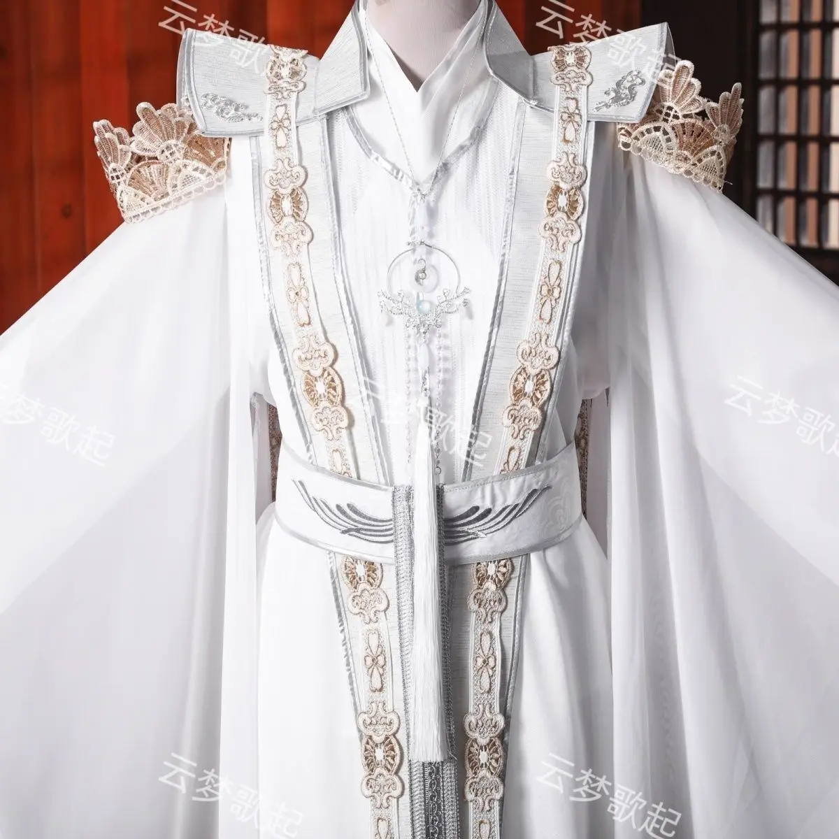 Фото ChuWanning MoRan Chinese TV Antiquities Series 2Ha Immortality chu wanning Cosplay chu wanning Costume White Dress Ancient Hanfu №3