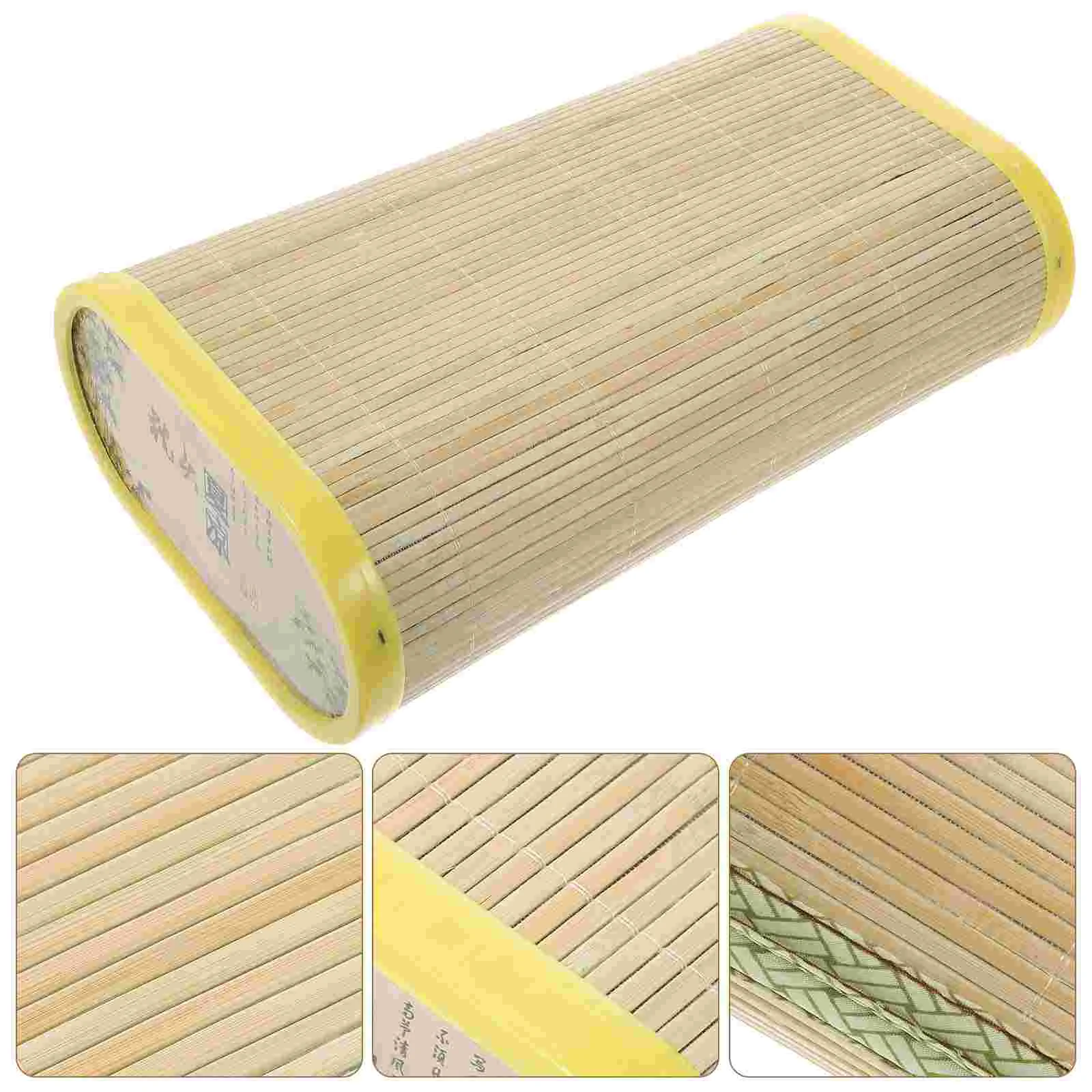 

Neck Rest Pillow Bamboo Mat Sweat Stem Elderly Cooling Cervical Pillows Steam Cushion Bed Sleep Throat