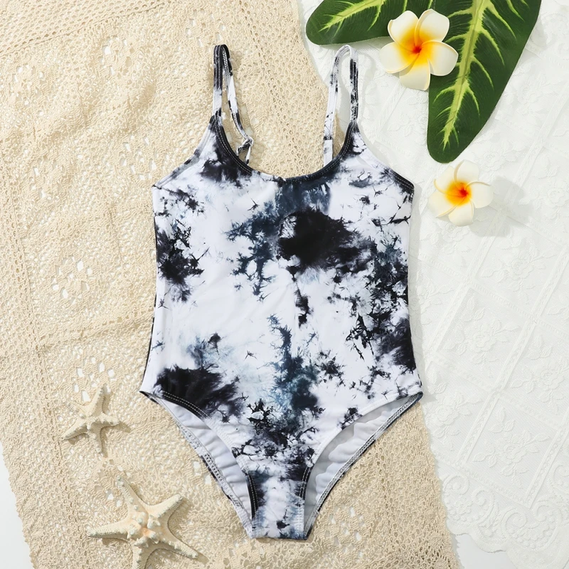 

Детский кроп-топ Jlong для девочек + бикини, гавайский купальник, 2 шт., Цветочные Купальники, детские мягкие купальные костюмы с перекрестной с...