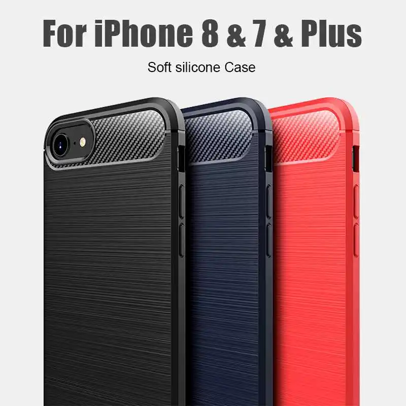 

Nonmeio Shockproof Soft Case For iPhone SE 2020 8 Plus 7 Phone Case Cover