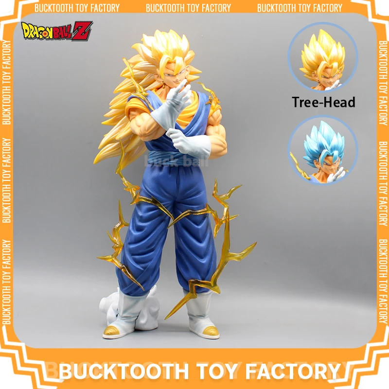 

40cm Dragon Ball Vegeto Gk Figure Super Saiyan3 Vegetto Anime Figures Collectible Pvc Statue Model Doll Desk Decoration Toy Gift
