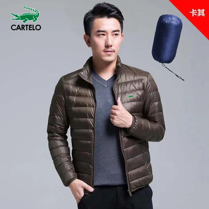 CARTELO Four Seasons Men's ultra-light Foldable Jacket Waterproof windproof Breathable coat Large size men's hoodie jacket