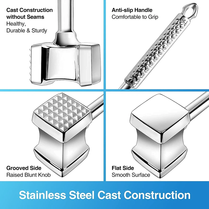 304 Мясорубка из нержавеющей стали молоток телефон двухсторонний мясорубщик для