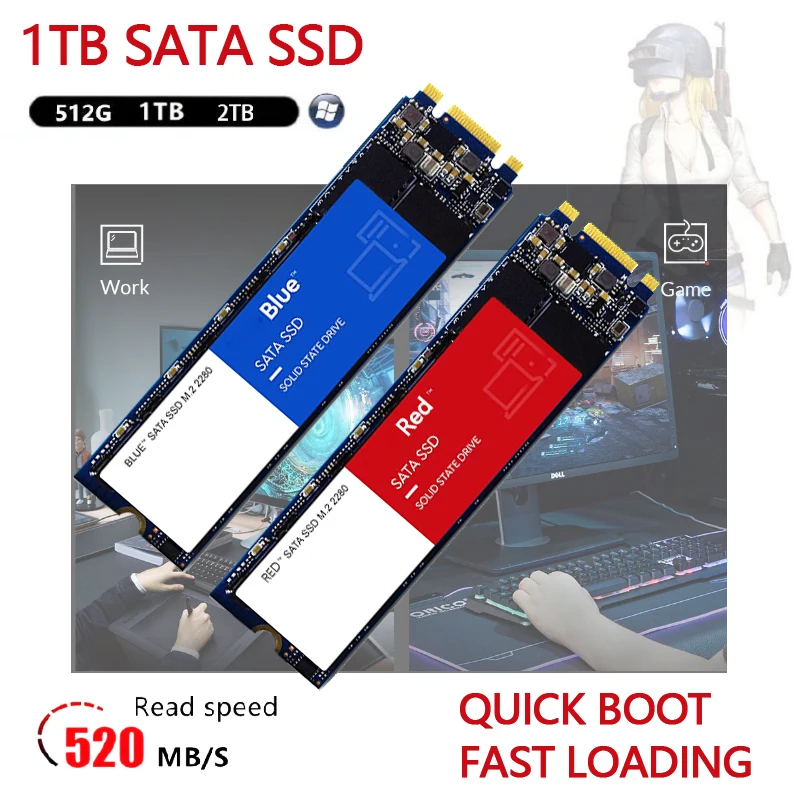 

Hot Sales High-capacity Solid-state Drive High Speed Read Write SSD 1TB SATA3.0 3D External MSATA Interface Capacity Expander