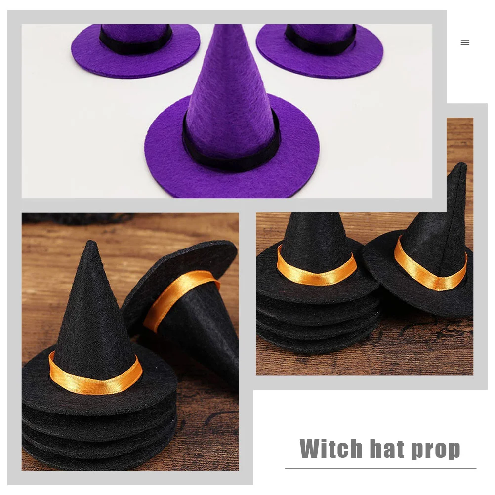 8 шт. мини-шляпа ведьмы многофункциональная милая очаровательная поделка на