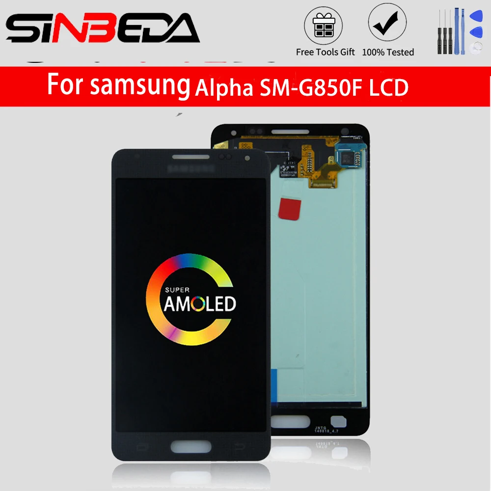 

4.7"Original AMOLED LCD For Samsung GALAXY Alpha SM-G850F G850F G850M NOTE 4 MINI LCD DisplayTouch Screen Digitizer Assembly