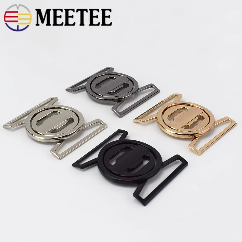 2/4 шт. Meetee 50 мм Металлические пальто с пряжками декоративные пряжки для пояса для пуховиков, сумок, одежды, фурнитура, Швейные аксессуары