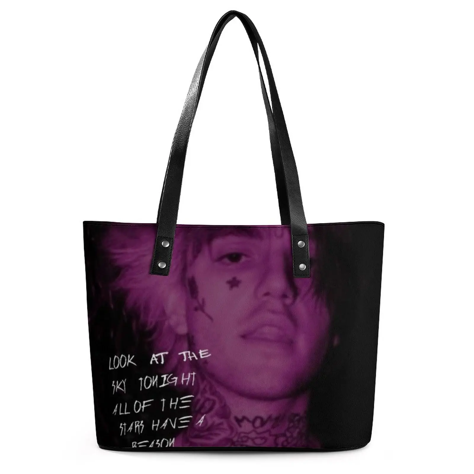 

Сумка-тоут женская с текстом песни и надписью «Lil Peep Star»