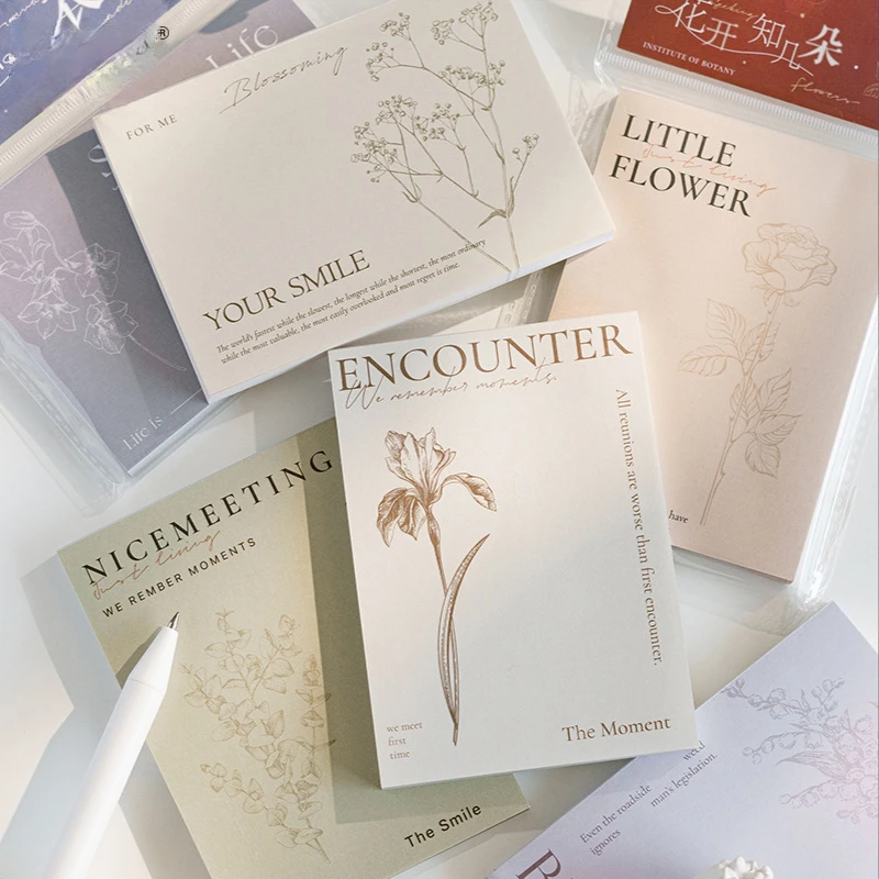 

80sheets Creativity Memo Pads Memo Notes For Journaling Scrapbooking Decoration Collage Non-Sticky