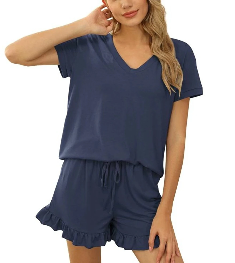 

Workout Sets for Women Summer Women's Casual Two Pieces Tracksuit Half Sleeve Button-Down Shirt High Waisted Shorts Set Tee New
