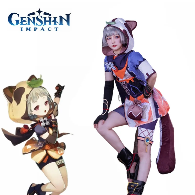 

New Game Genshin Impact Sayu Cosplay Costume Lovely Lolita Dress Outfit Halloween Chirstmas Fancy Party Suits for Women Girls