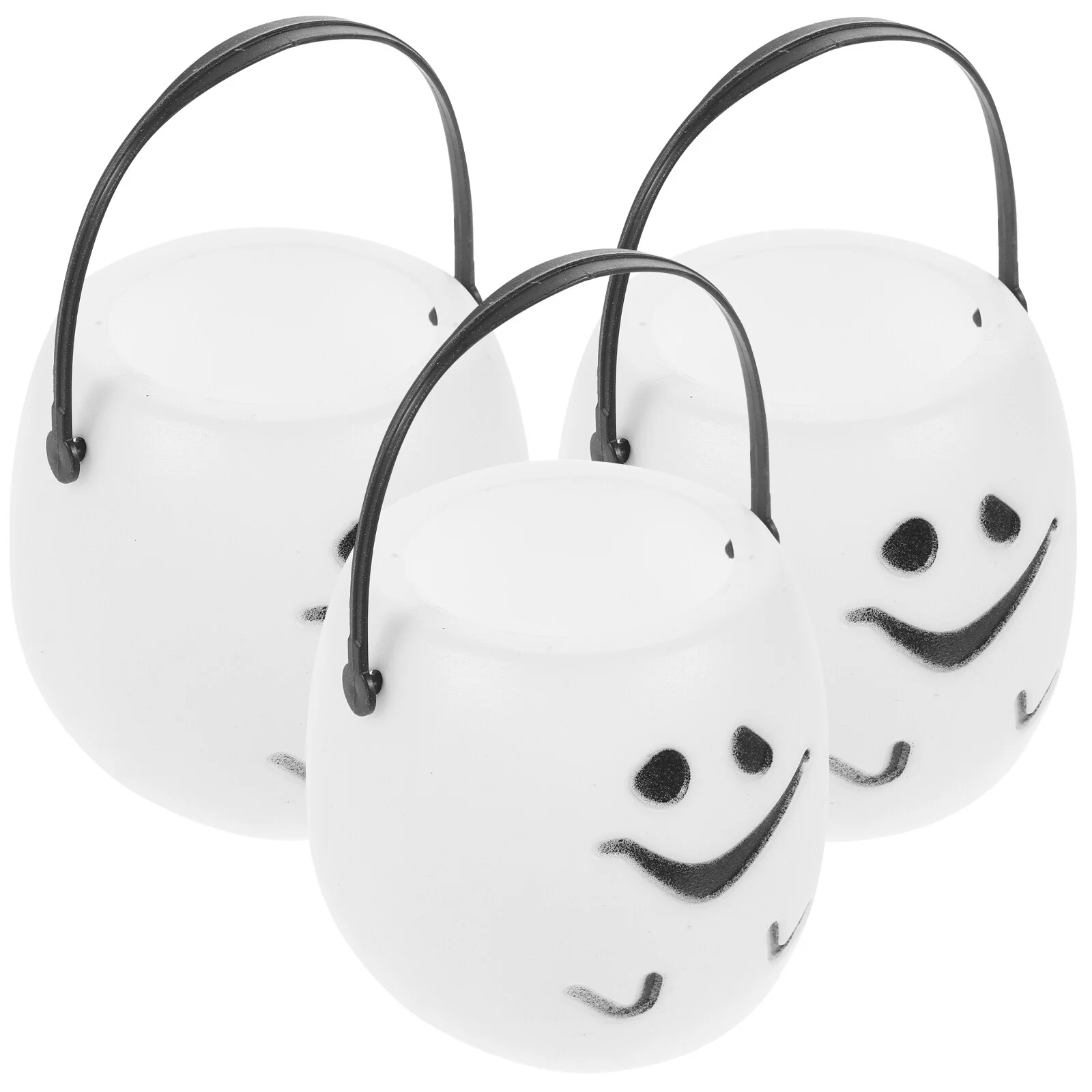 

3 шт., пластиковые ведра для Хэллоуина