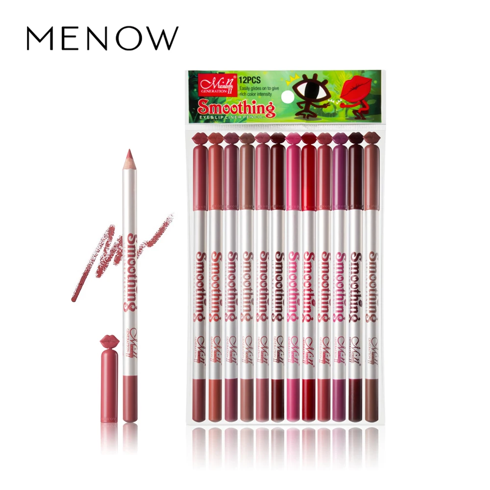 

MENOW 12 Colors/Set Lip Liner Sexy Lips Pencil Matte Soft Lipstick Pencil Matt Nude Lipsliner Pen Beauty Makeup Tool Cosmetics