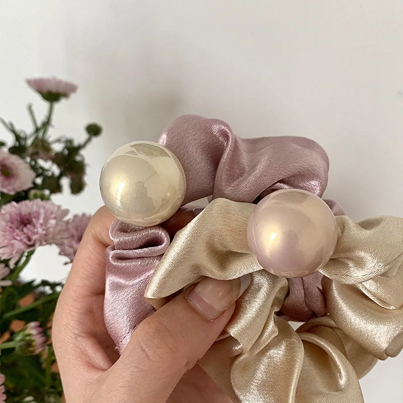 

Женская повязка на волосы с французским атласом и жемчугом в стиле ретро