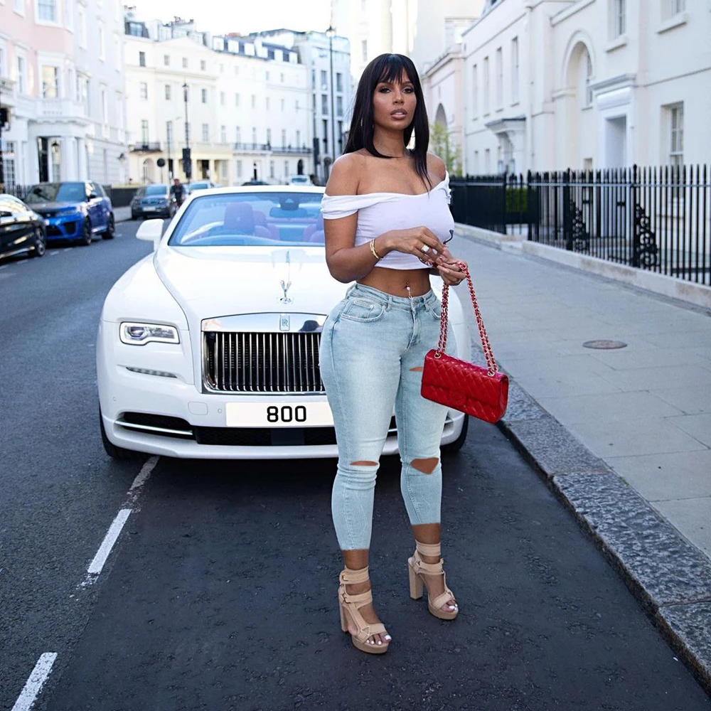 Streetwear 2023 y2k Korean Women mom Jeans High Waits Bandage Sexy Jeans Women Clothing Fashion Ripped Hole Outfits Trousers