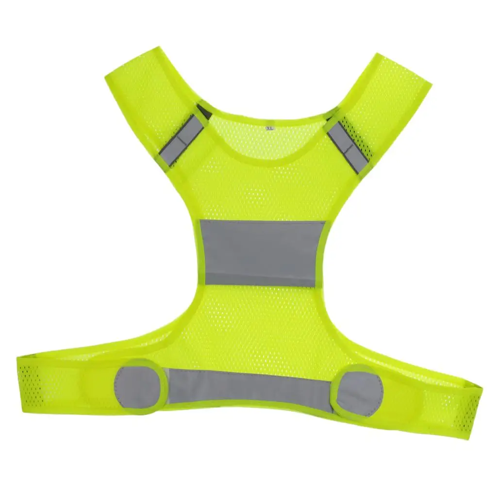 Safety Adjustable Visibility Reflective Jacket Night Running Walking
