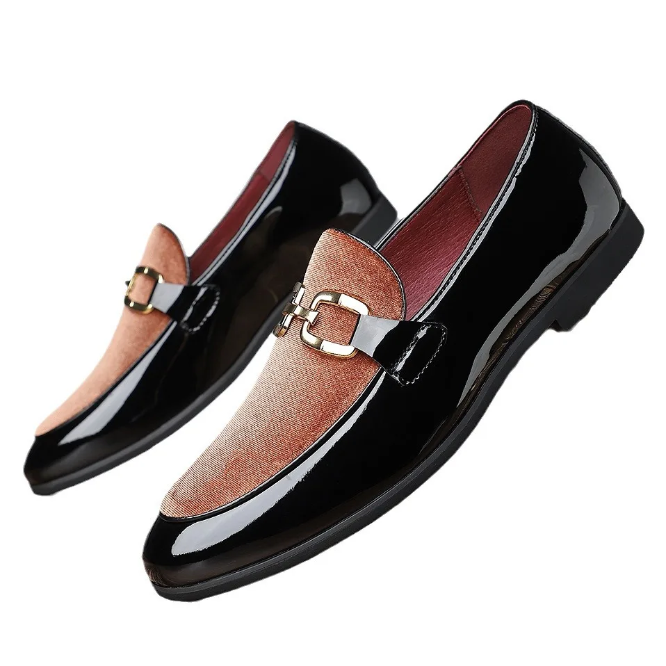 Модные джентльменские новые мужские повседневные модельные туфли с острым