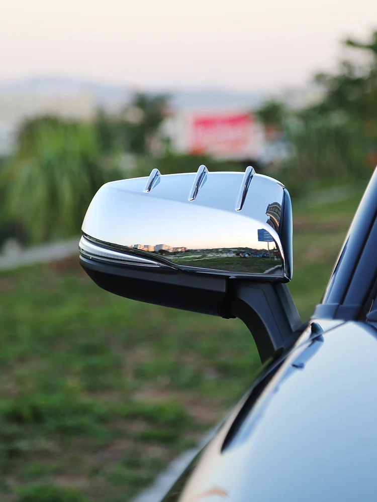 

Аксессуары для Toyota Highlander 2022, высококачественные хромированные чехлы из АБС-пластика для зеркала заднего вида, декоративные автомобильные чехлы