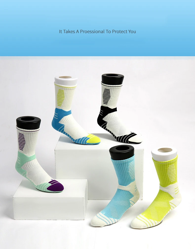 Men Sock Basketball Sports Breathable Women Compression Crossborder Supply Running Riding Cycling Knee high Biking Hockey Soccer