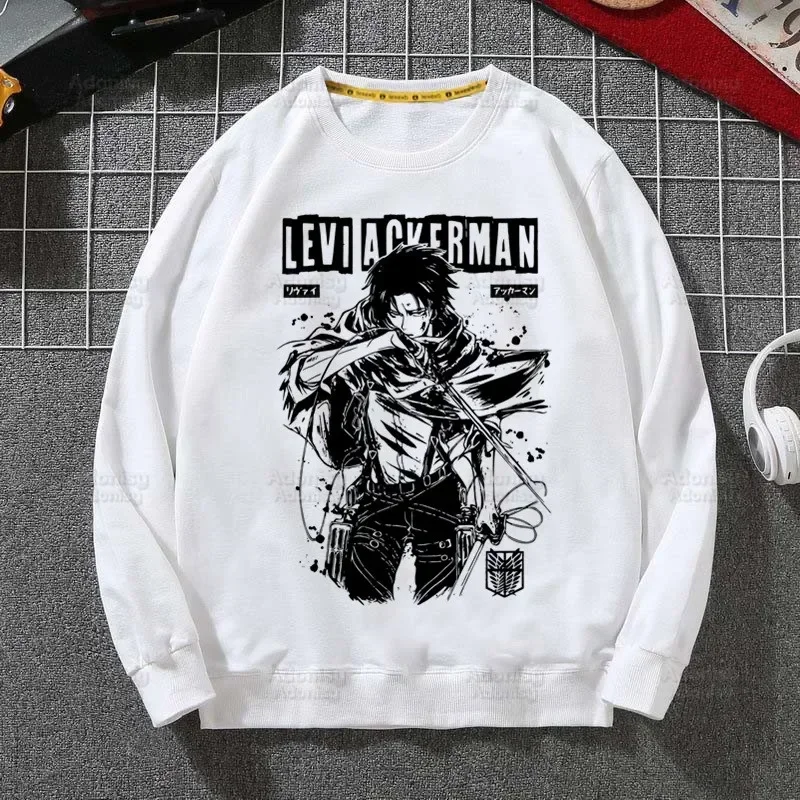 Толстовка мужская в стиле хип-хоп с капюшоном атака на Титанов