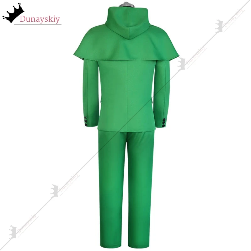 Доктор-Доom Косплей Костюм Для Взрослых Злая Академика Зеленая Униформа Пальто