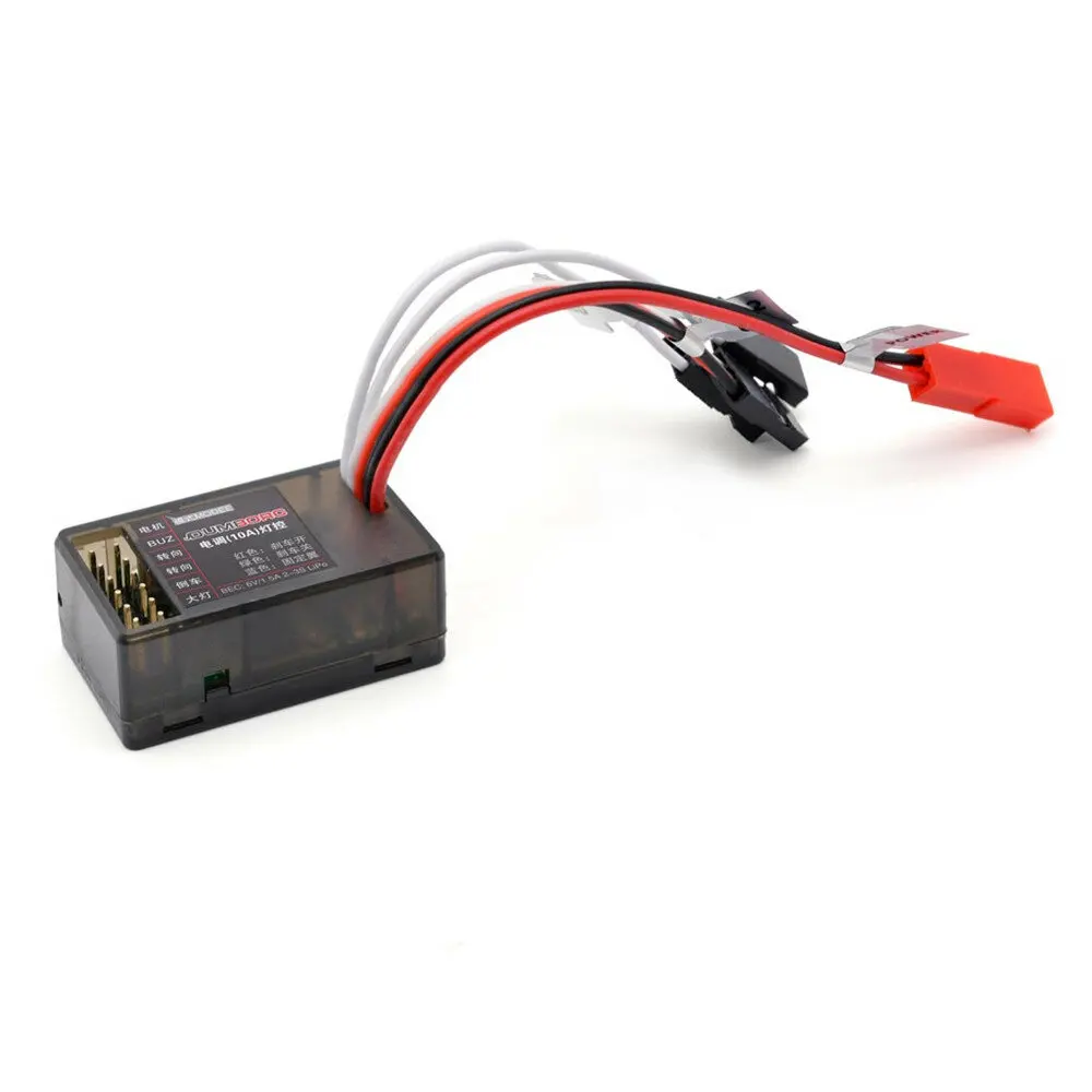 

DUMBORC 10A Brushed Two Way ESC Light Control with Brake 6V 1.5A 2-3S for 130 180 270 Brushed Motor 1/24 1/28 RC Mini Vehicles