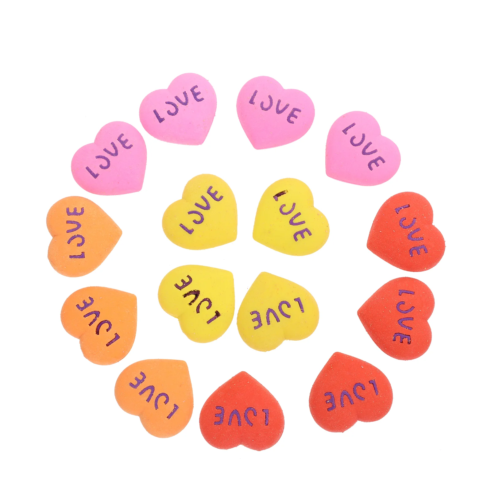 

Eraser Heartshaped Day Office Stationery Small Gift Valentine Valentinesshape Decorative