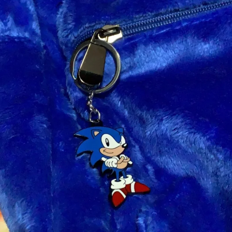 

Sonic Anime Silicone Keychain Kawaii Cartoon Figure Amy Rose Team Dark Doll Key Chain Keyring Key Charms Kids Birthday Toys Gift