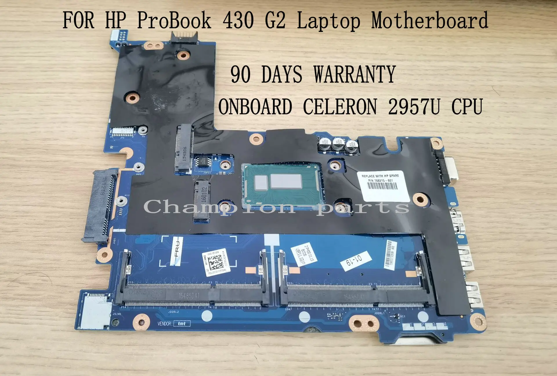 Быстрая доставка, абсолютно новая стандартная материнская плата для HP ProBook 430 G2, материнская плата на борту CELERON 2957U, 90 дней гарантии