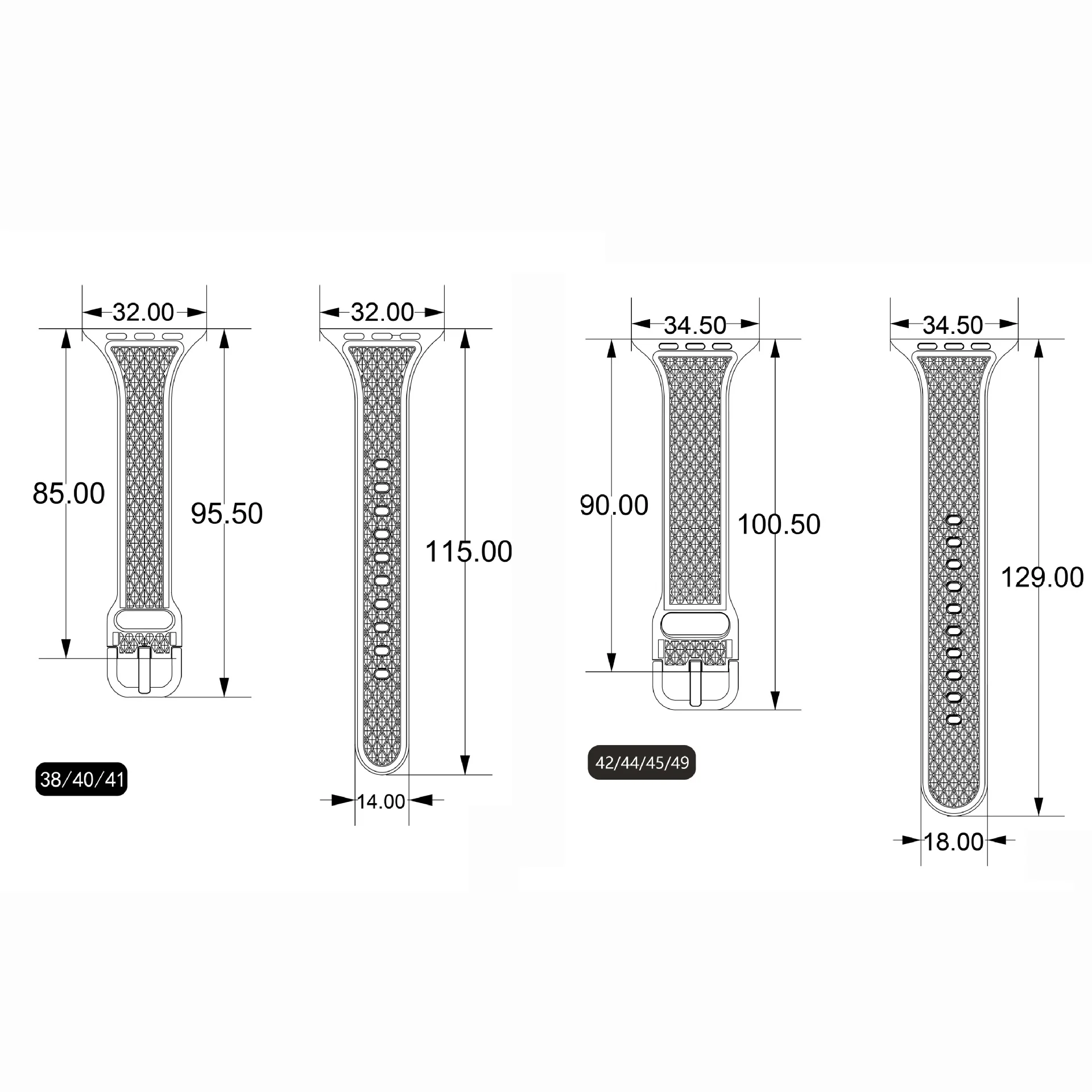 Transparent Strap for Apple Watch Ultra 49mm 45 41mm 40 44mm TPU Protective Cover Silicone Band for IWatch Series 8 7 6 5 4 Se 3