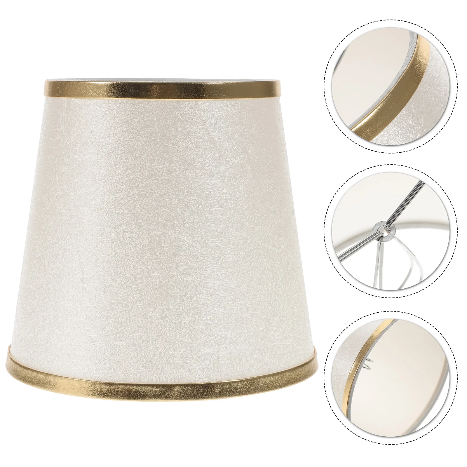 

Fabric Lampshade Light Cover Home Clip Table Office Desk Iron Shades Hotel Vintage