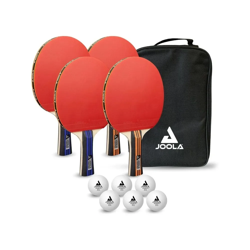 

Advanced Table Tennis Paddle Set - Includes 4 Ping Pong Paddles,6 3-Star Ping Pong Balls & Carrying Case,Ideal for Teens, Adults