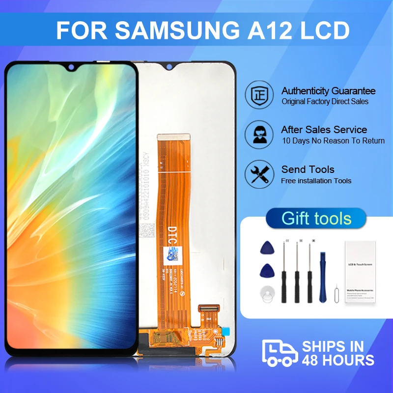 ЖК-дисплей 6,5 дюйма A12 с сенсорной панелью и дигитайзером в сборе, 1 шт., для Samsung Galaxy A125, бесплатная доставка с рамкой