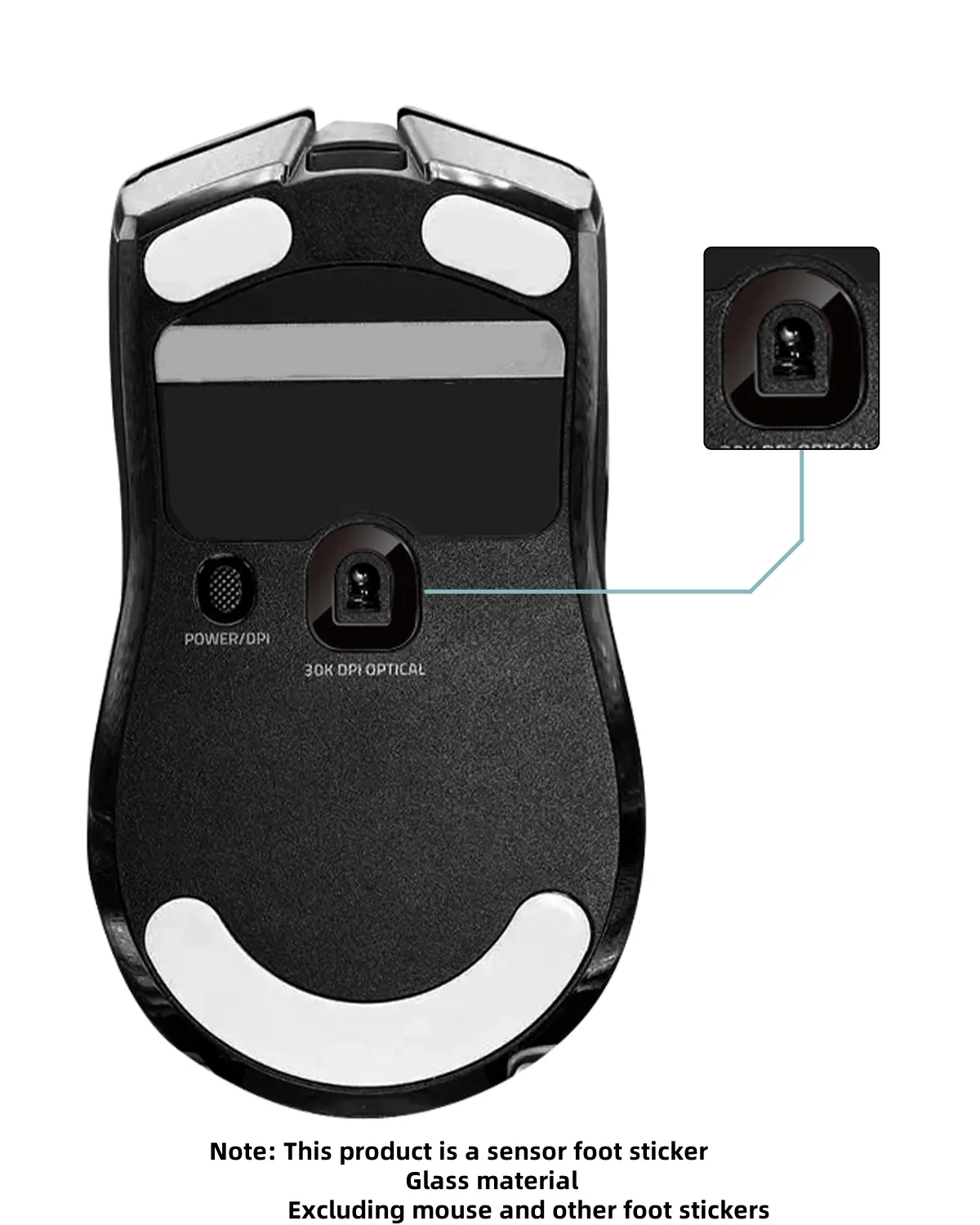 Стеклянные ножки для мыши TALONGAMES Sensor Skates Razer Viper V2 Pro/V3 Pro DeathAdder V3 индивидуальные