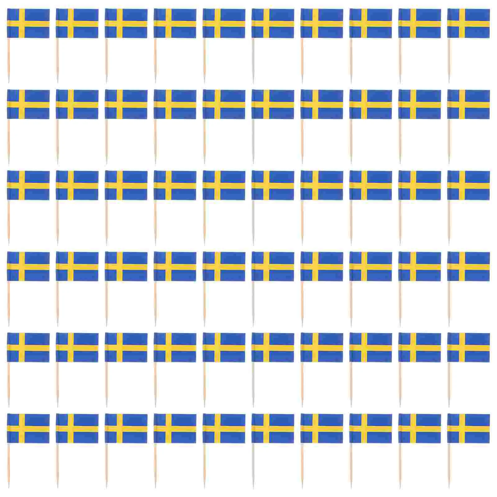 

100 Pcs 4th July Cupcake Toppers Mini American Flags Picks Toothpick Decor Fruit Stick Cupcakes Desserts Decorations