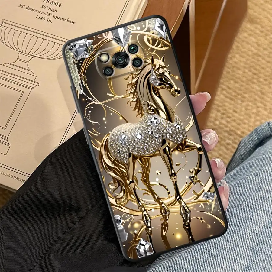 Фото Чехол Golden Horse Funda для телефонов Xiaomi Poco F8 C50 M3 M4 M7 C75 F3 F1 M5 C61 X3 X4 X5 X7 Pro C71 №2