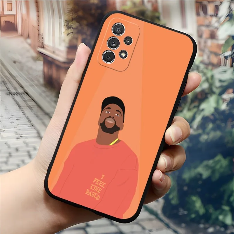Kanye West Rapper I FEEL чехол для телефона Sumsung A53 A13 A12 A52 A51 A22 A31 A40 A73 A32 A33 A21 A50 A20E Black Coque
