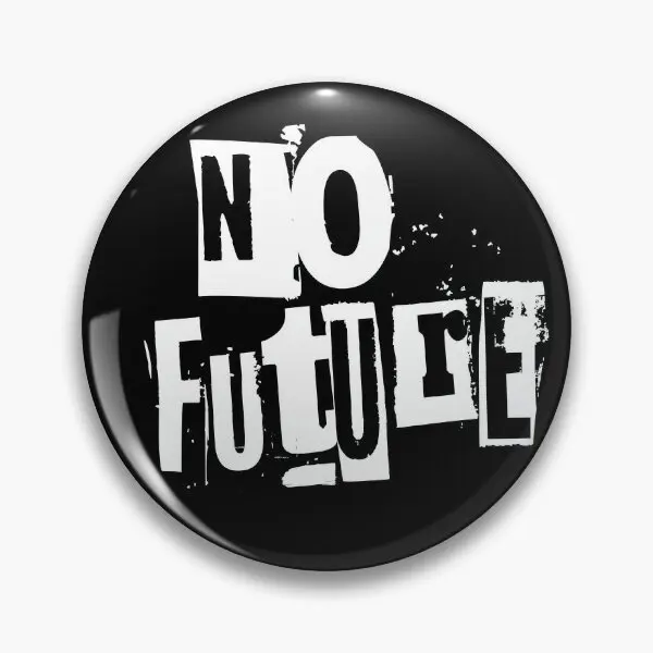 

No Future Soft Button Pin Collar Metal Brooch Jewelry Lapel Pin Hat Fashion Gift Badge Lover Clothes Funny Decor Women Cartoon