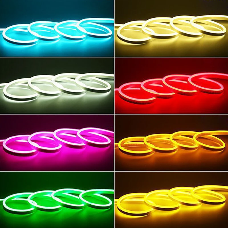 5M Car Trunk LED Strips Flexible Neon Light Modified Lighting for Tesla Model 3 Y S X Waterproof Silicone Accessories White |