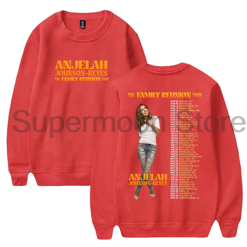 Anjelah Johnson The Family Reunion Tour 2025, уличная одежда с круглым вырезом и длинными рукавами, мужские и женские толстовки (art.: 3920d0a6701d3) - 3920d0a6701d3