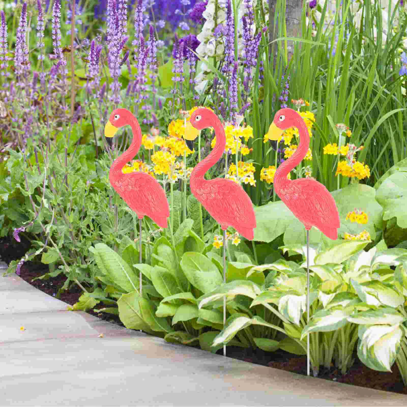 Имитация фламинго украшение из смолы садовые украшения цветочные горшки