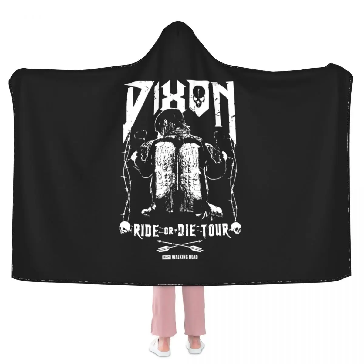 Одеяло с капюшоном Amc Ходячие мертвецы плюшевая накидка новый стиль всесезонное
