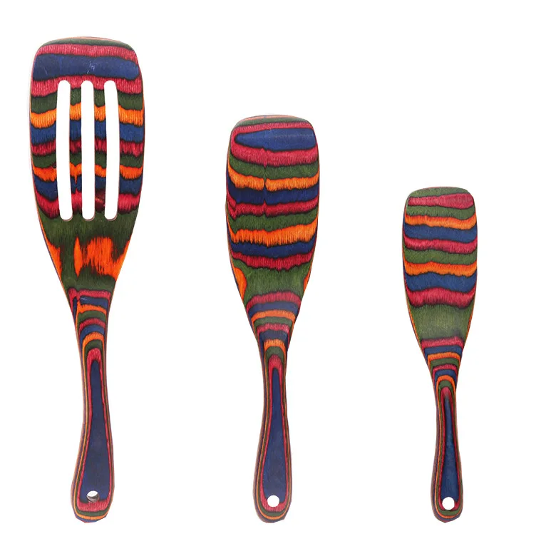 

Color wooden spatula, color colander, Wooden Salad spatula, non stick pot color spatula, kitchen tools