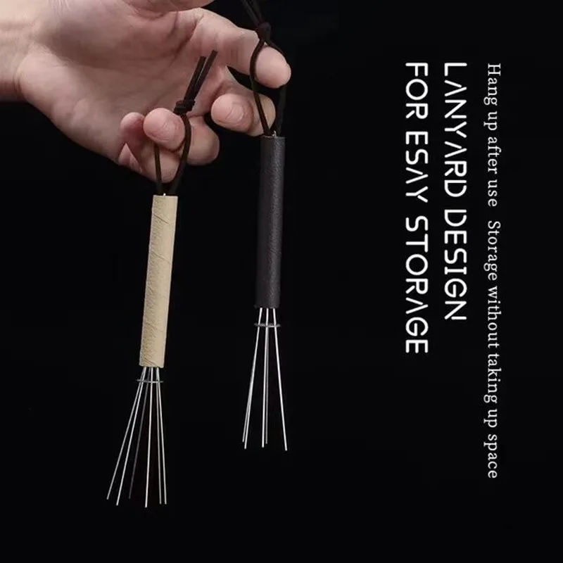 

Новый Диспенсер для порошка кофе разбивающаяся игла эспрессо вспомогательное устройство висячая перемешивающая игла для распределения по...